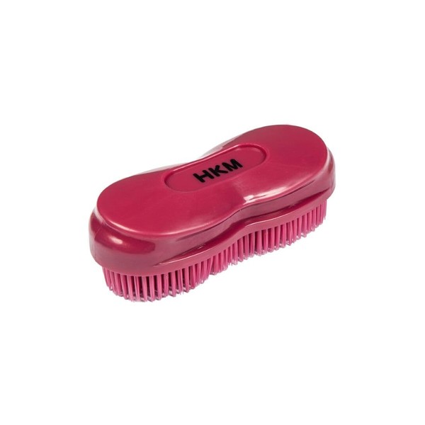 HKM Miracle Bristle Horse Brush Bordeaux Piece
