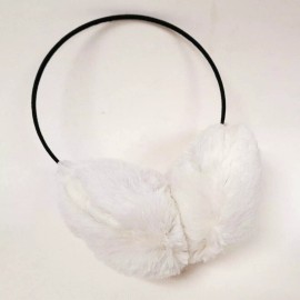 Unbranded Unisex Warm Faux Furry Cozy Fleece Winter Outdoor EarMuffs Ear Warmers Earlap - White