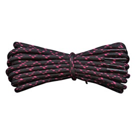 Fabmania Replacement laces in black with pink flecks 120 cm