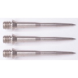 THOR-DARTS Steel Dart Tips with 2BA Thread (Metal Tips, Dart Tips, Interchangeable Tips, Soft with 2 BA Small Thread) (TD MS3si) Thor Ms3 2ba Silver