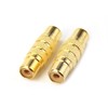 RCA Coupler, Devinal RCA Female to RCA Female Adapter Gold