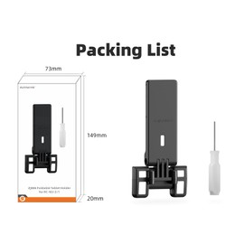 Gdraco Tablet Holder for RC-N1/N2/N3 Remote Control No Disassembly Foldable Tablet Stand Holder for DJI Mini 2/3/4 Pro/FLIP/Air 3s/Neo with Lanyard (Black)