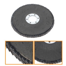10PCS 60 Grit Flap Wheels 4.5 Inch x 7/8 Inch Arbor Gray Abrasive Discs for Grinding Deburring and Finishing