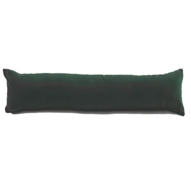 Classic Home Store Bottle Green Velvet Draught Excluder Narrow Boat Caravan Soft Cotton Draft Stopper (2ft 6")
