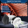 XABJU 512M 6 Inch Through Wall Exhaust Fan with Aluminum