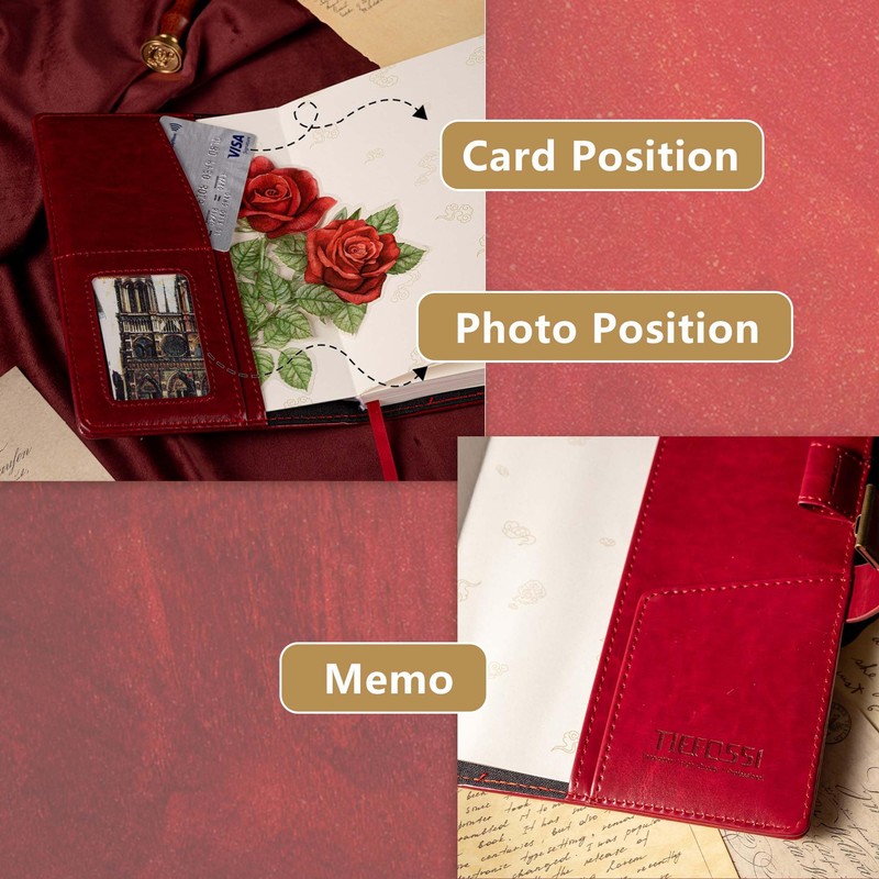 Dragon Leather Journal Notebook, Diary with Combination Lock, Lined/Blank Paper