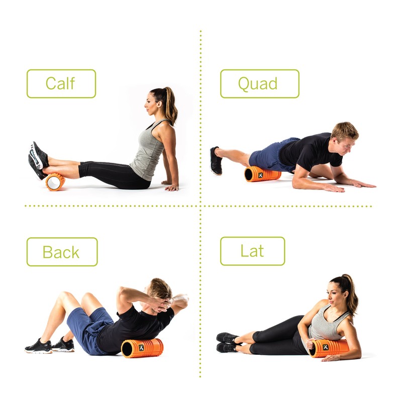 Trigger Point Blackroll Grid Fascia Roller with Free Online Videos,