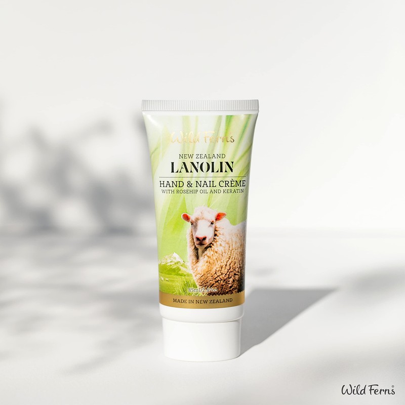 Wild Ferns Lanolin Hand and Nail Crème with Rosehip Oil