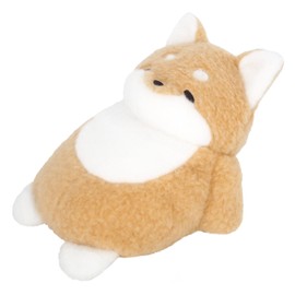 Sanei Boeki Chirumei Shiba Plush Toy (W x D x H): 4.3 x 5.9 x 4.7 inches (11 x 15 x 12 cm)