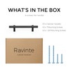 Ravinte 20 Pack 6-3/8 Inch Cabinet Pulls Matte Black Kitchen