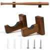 Shiwaki Baseball Bat Rack, Brown Wooden Shelf, Hanging Baseball Bat