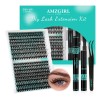Kit De Extensiones De Pestañas Con Pegamento Amzgirl Lash