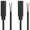 tunghey 2Pack Replacement 3.5mm Female Jack to Bare Wire Open