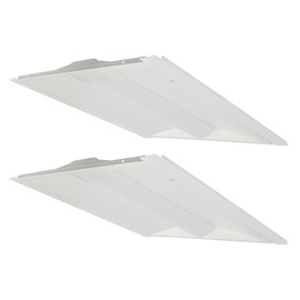 LumeGen Case of 2-2x2 LED Troffer Retrofit Kit - Wattage Adjustable 30W/35W/40W - Color Tunable 3500K/4000K/5000K - Energy Efficient