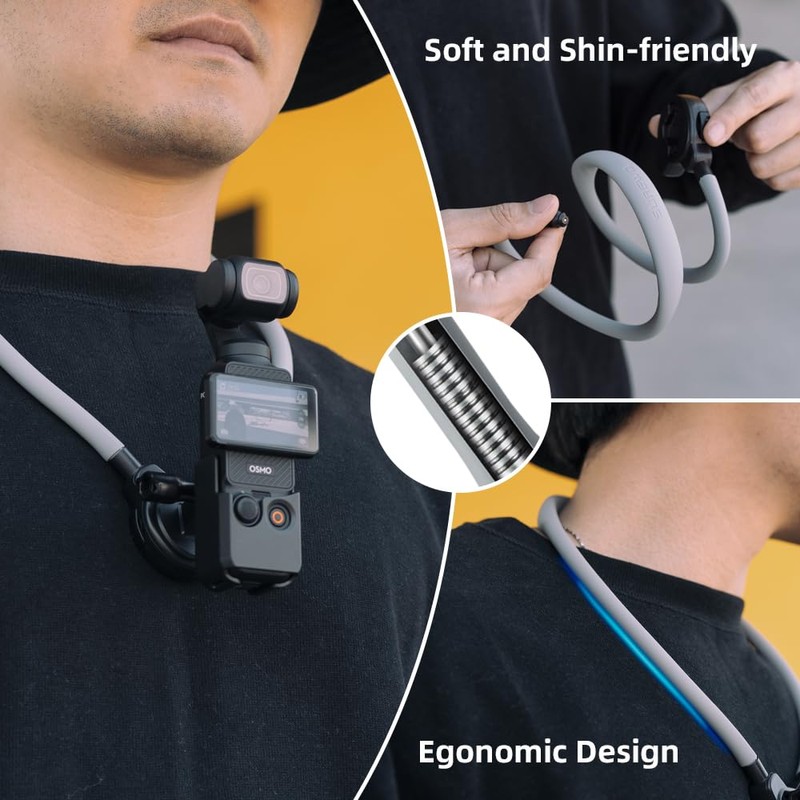 SUREWO Pocket 3 Magnetic Neck Mount, Extended Quick Release POV/Vlog
