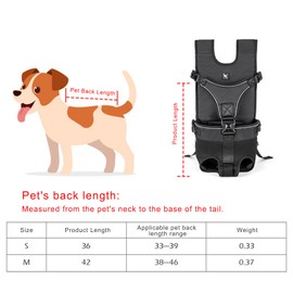 TAILUP Pet Carrier Backpack for Dogs Water-Resistant Adjustable Comfortable Convenient Suitable for Medium and Small Dogs Dog Travel Bag Dog Bags Pet Carrier Dog Backpack Carrier Dog Front Carrier