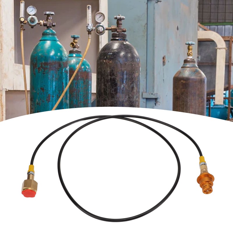 CO2 Tank Adapter Hose 60 Inch Brass ABS Soda Machine