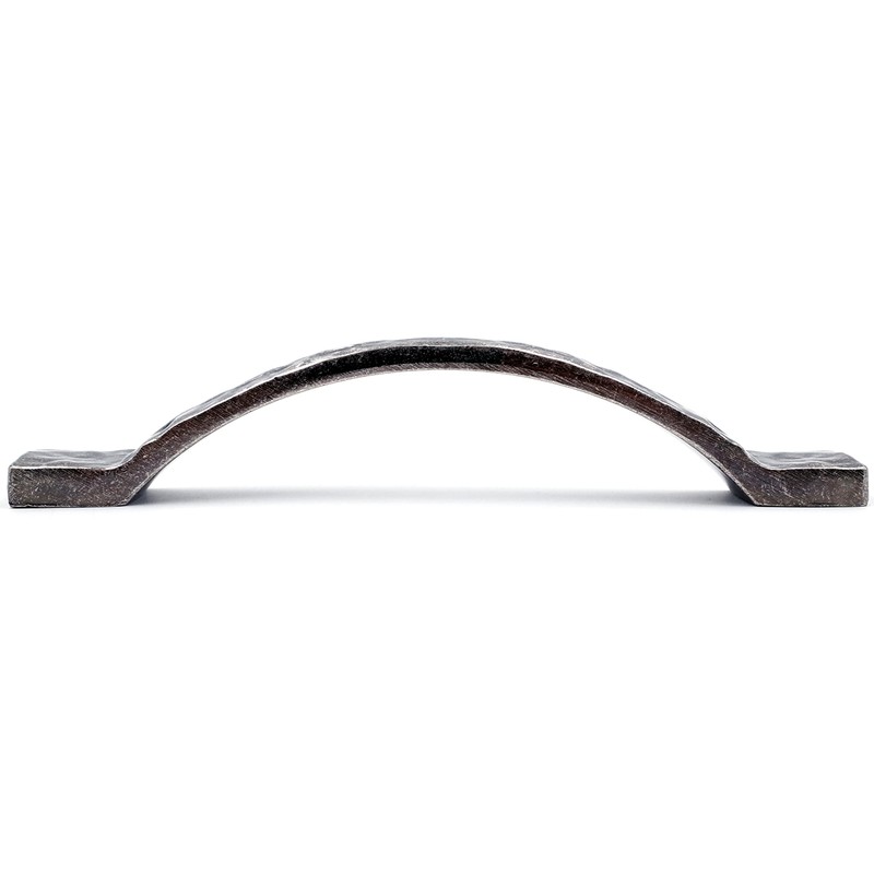 JETLAND Arched Hammered Cabinet Pulls - 2-Pack, Aged Silver, 5"