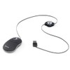 NGS SIN Black Optical Mouse 1000dpi and Retractable USB Cable