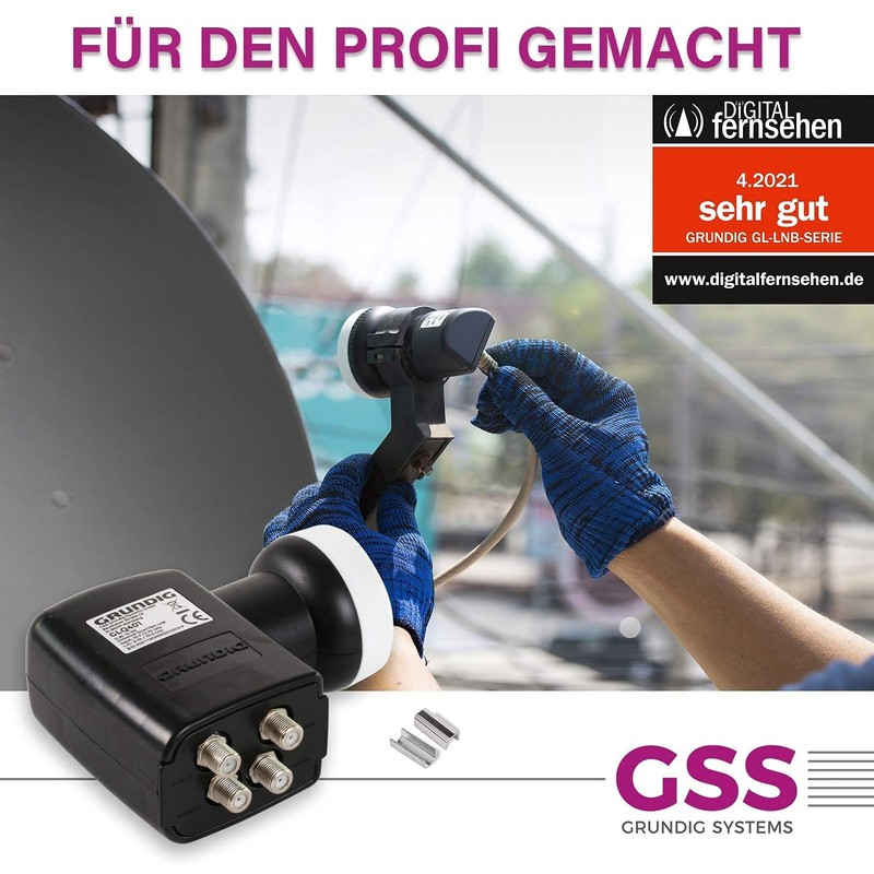 GSS Quattro LNB Suitable for Multiswitch with LTE Filter -
