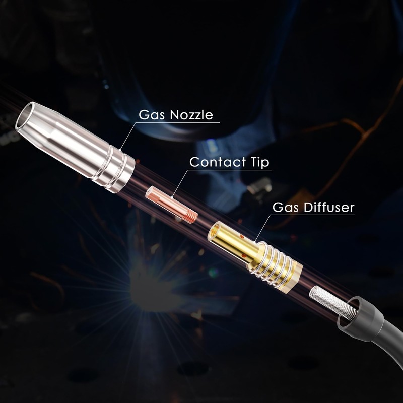 bestarc MIG Welding Gun Kit, 0.040" Contact Tip Nozzle Diffuser