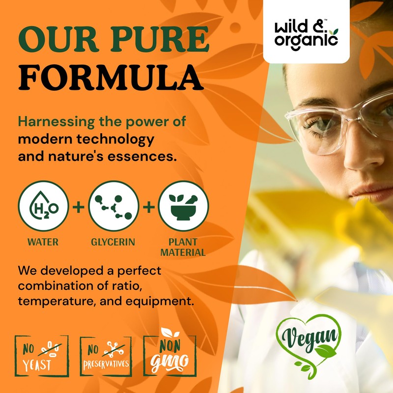 Wild & Organic Slippery Elm Liquid Drops - Lung, Digestive