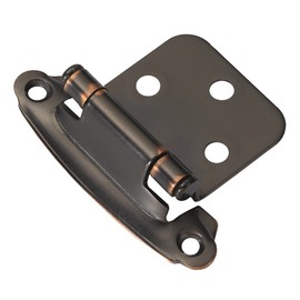 Hickory Hardware VP244-OBH Variable Overlay Surface Self-Closing Collection Cabinet Hinge - 170° Opening Face Frame Application Easy Installation, Oil-Rubbed Bronze Highlighted Finish - Pack of 1 Pair