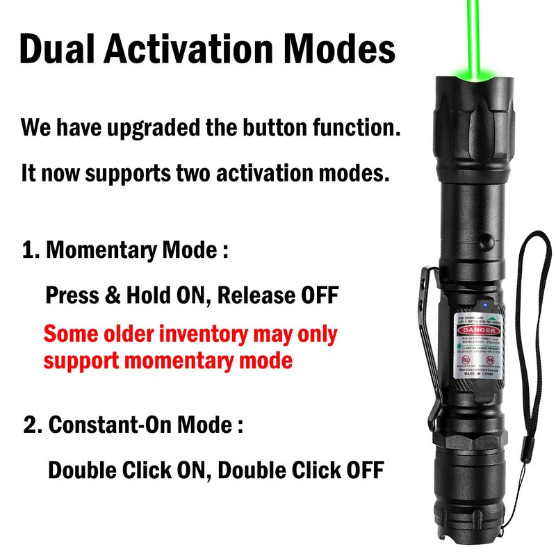 MIPREZT [4 Packs] Professional Rechargeable Green Laser Pointer High Power