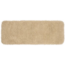 Garland Rug Jazz Shaggy Nylon Washable Bath Rug, 22 in. x 60 in, Linen