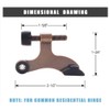 Lyaciomn 6Pcs Hinge Pin Red- Door Stopper Adjustable Heavy Duty