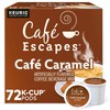 Café Escapes Café Caramel, Keurig Single-Serve K-Cup Pods, Flavored Coffee,