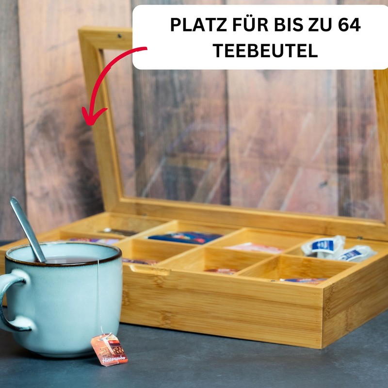 Westmark Teatime 15732260 Tea Box with 8 Compartments 28 x