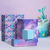 12 fogli di carta da regalo a forma di sirena,