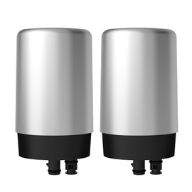Filterlogic Faucets Filter Cartridge, Replacement for Brita® Faucet Filter, Brita® 36311 On Tap Water Filtration System, Brita® FR-200, FF-100 Replacement Filter, Chrome (Pack of 2)