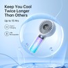 JISULIFE Handheld Portable Fan, Stronger and Longer-Lasting: 5 Speed, 5000mAh