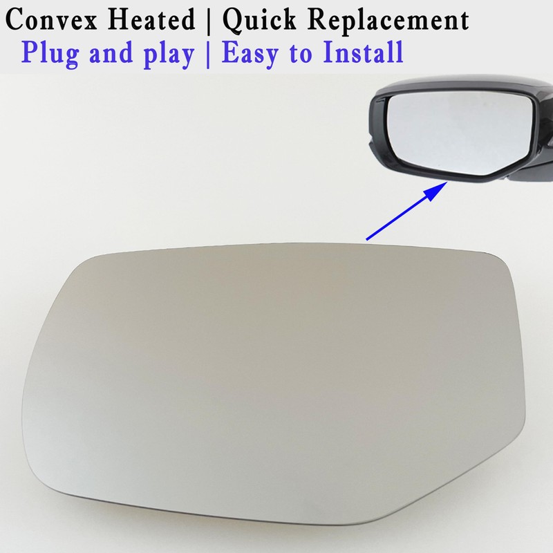2015 Accord Driver Side Heated Mirror Glass Compatible with 2013