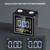 Buscador de Ángulos Digital, Inclinómetro Transportador de Cubo Magnético, Mini