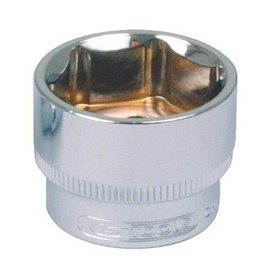 KS Tools 918.1219 CHROME+ Hex Socket, 1/2-Inch, 19mm