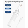 2 Inch Pop Up Outlet for Countertop,Power Grommet 2-inch Desk