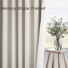 Topfinel Linen Blackout Curtains 96 Inch Long, Boho Farmhouse Ivory