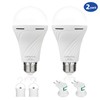 GOIRLYCE Emergency Rechargeable Light Bulbs, White Battery Operated Light Bulb