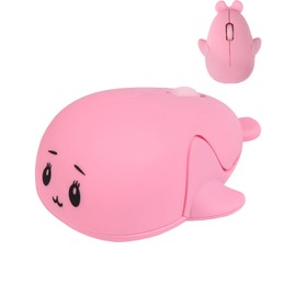 SHARE SUNSHINE - mouse inalámbrico con forma de delfín animal, silencioso, portátil, silencioso, portátil, ligero, USB, inalámbrico, para PC, portátil, computadora, Mac, computadora, niños, adultos,