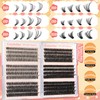 Calphdiar Wispy Cluster Lashes D Curl Individual Eyelashes Natural Lash