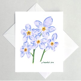 Forget-Me-Not Note Card