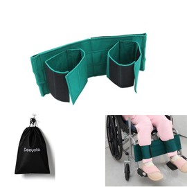 DEEYOTA Wheelchair Seat Belt, Wheelchair Legs & Ankles, Securing Belt, Adjustable, Restraint Seat Belt, Wheelchair Leg Restraint Belt, Wheelchair Seat Safety Belt