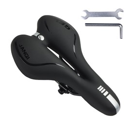 Bicycle Saddle, Waterproof PU Bicycle Saddle for Men and Women, Gel Comfortable Bicycle Seat, Shock-Absorbing, Breathable Mountain Bike Saddles