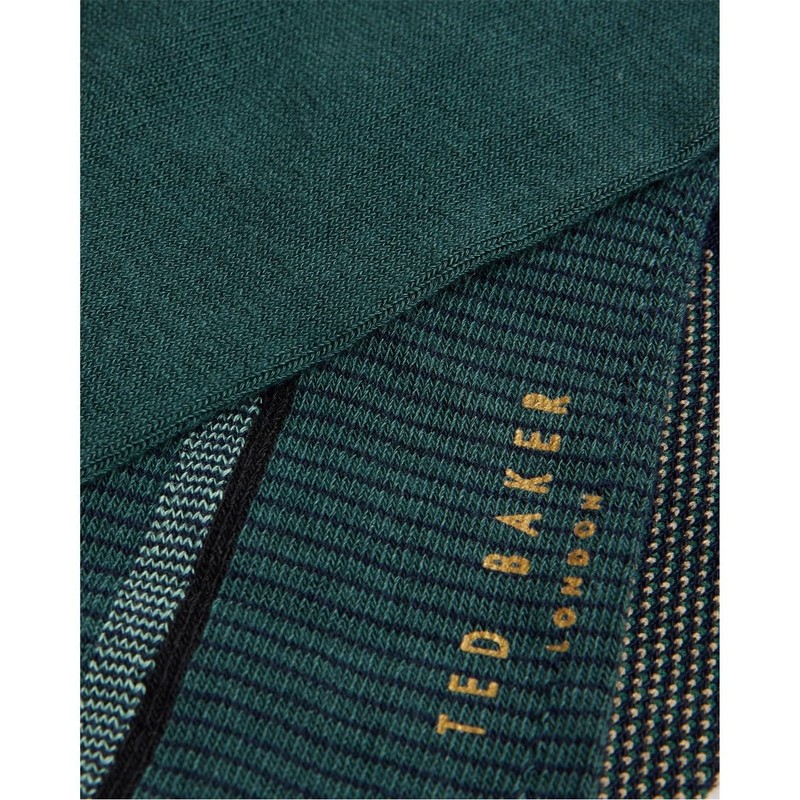 Ted Baker Mens Lowride 3P Socks Assorted One Size