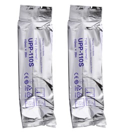 UPP-110S Ultrasound Paper Compatible for Sony, 2 Roll Ultrasound Thermal Print UPP 110 Film/Media 110mm x 20m, Black and White Printers Type I