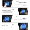 Engine Start Push Button Cover Trim,2pcs Engine Start Stop Button