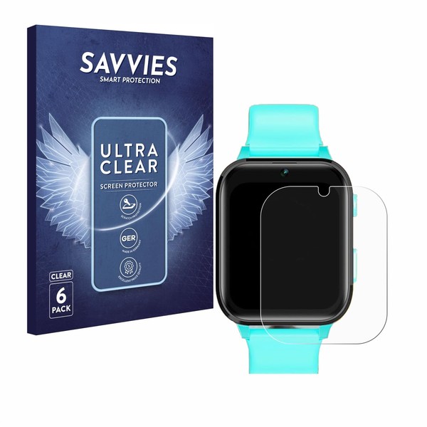 Savvies Pack of 6 Screen Protectors for Clleylise Kids Smartwatch